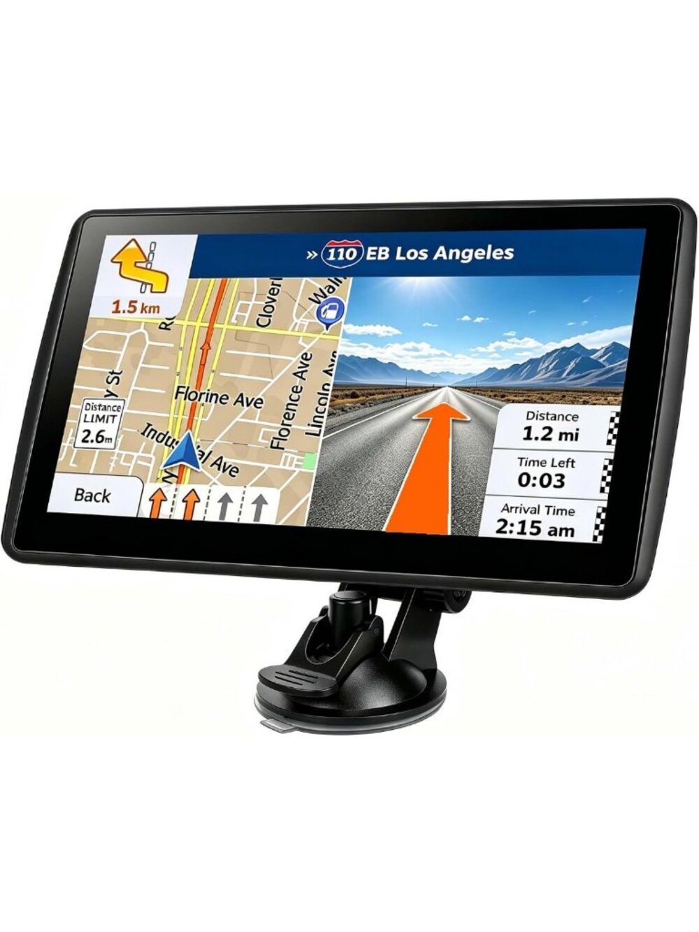 7" Car GPS Navigator with 2026 North America Maps & Free Lifetime Updates